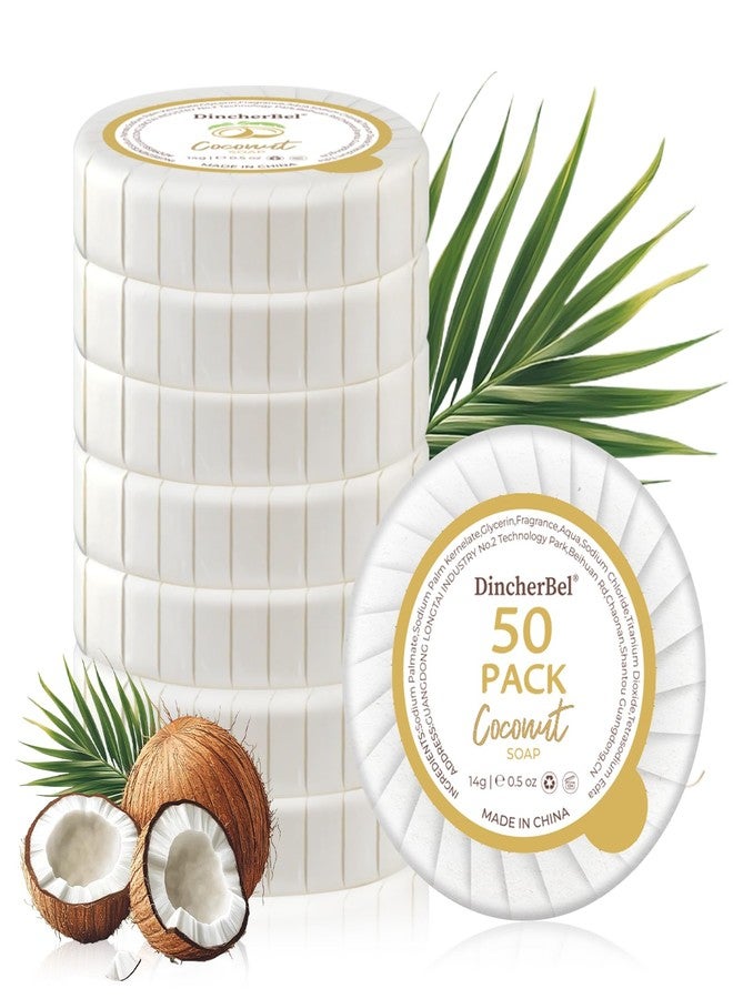 DincherBel Hotel Soap Bars - 0.5 oz 50 Capsules Individual Round Soap (Travel Size) – Bulk Toiletries for Airbnb/Motel/Guest Bathrooms - Image 1